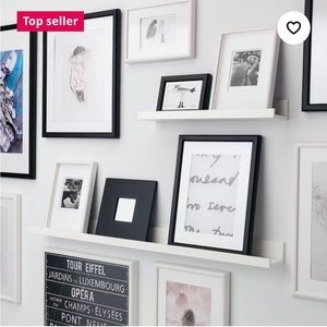 IKEA Mosslanda picture shelf in white